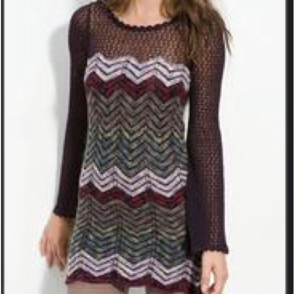 Free People Chevron Sweater Dress